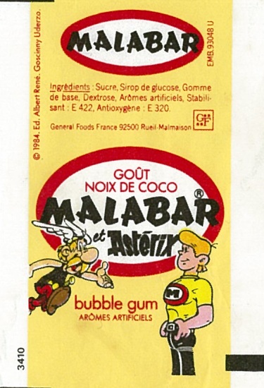 Emballage Malabar 1984 Goût : NOIX DE COCO