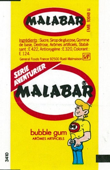 Emballage Malabar 1985 Goût TUTTI