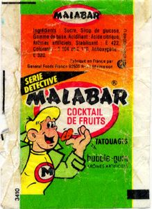 Emballage Malabar 1987 Bigoût : Citron Fraise