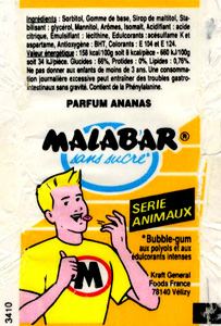 Emballage Malabar 1991 Goût : ANANAS