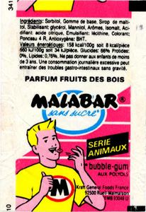 Emballage Malabar 1991 Goût : FRUITS DES BOIS