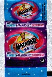 Emballage Malabar 2001 Goût : Magic, Vanille + Framboise = Grenadine