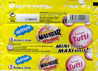 Emballage Malabar Pocket 2003 Goût : TUTTI